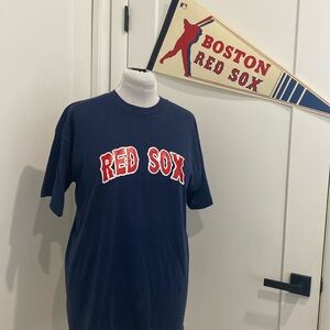 Vintage Combo Boston Red Sox 80โs MLB Pennant and Y2K Tshirt |Size XL